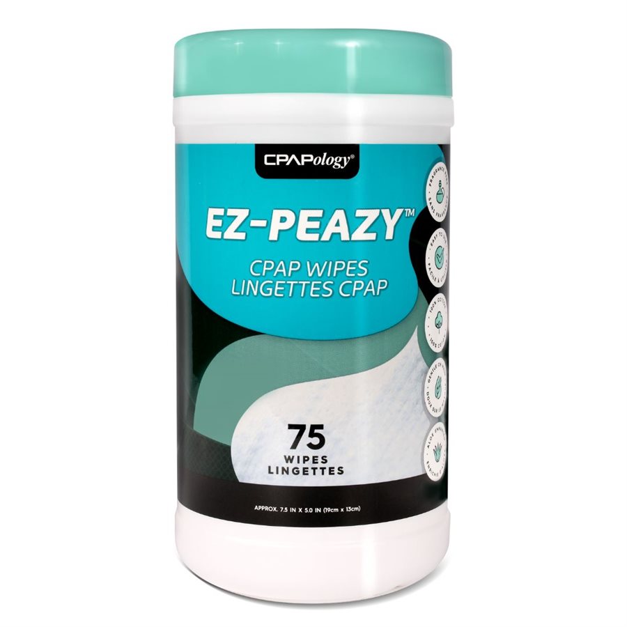 Lingettes CPAP EZ-PEAZY, paquet de 75