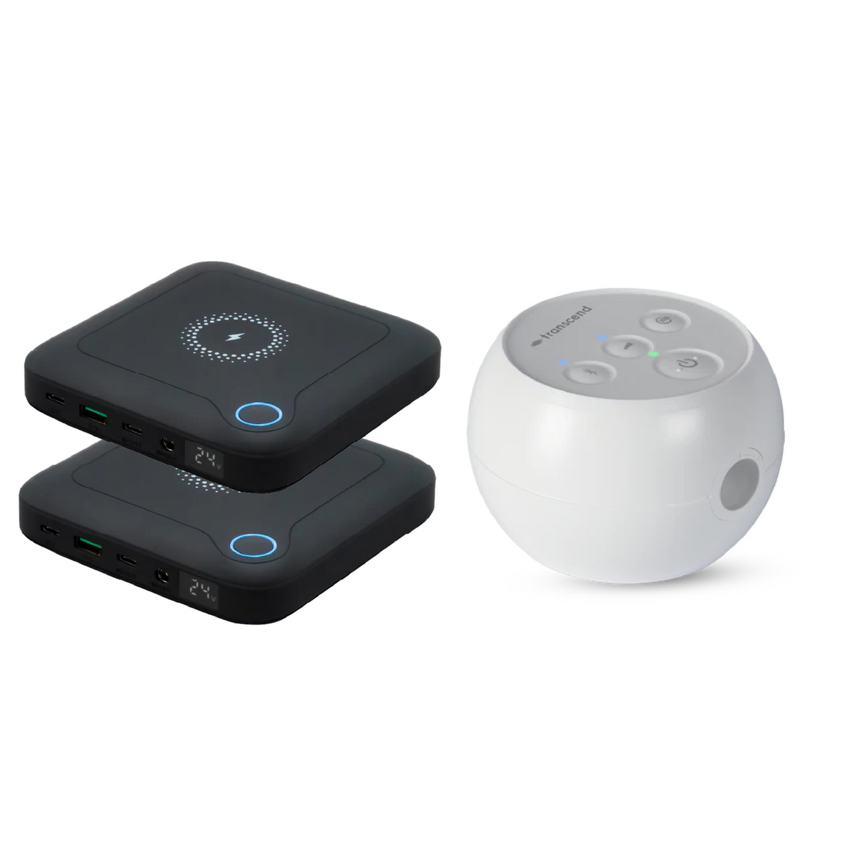 Transcend Micro Auto CPAP Machine + Go-Battery CPAP Battery 2 Pack