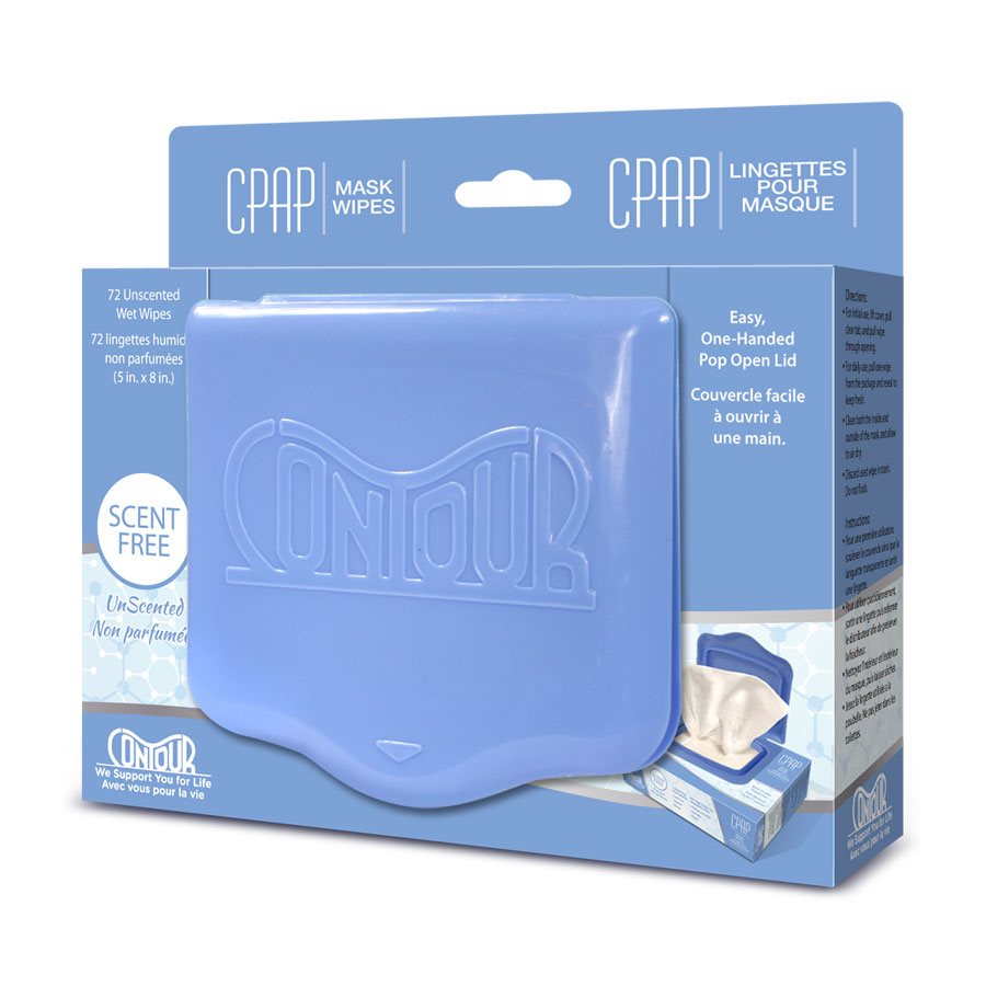 Lingettes CPAP Contour Flat Pack 72 lingettes 