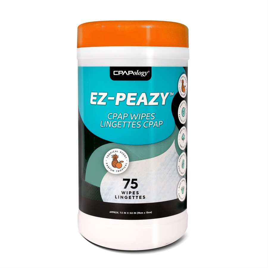 Lingettes CPAP EZ-PEAZY, paquet de 75