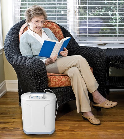 Women using Inogen At Home Oxygen Concentrator