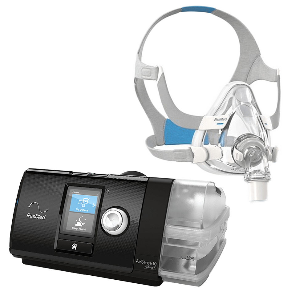 レスメド AirSense10 CPAP 加温加湿器 + AirFit マスク ResMed AirSense™ 10 AutoSet™ Card to Cloud Bundle with AirFit F20