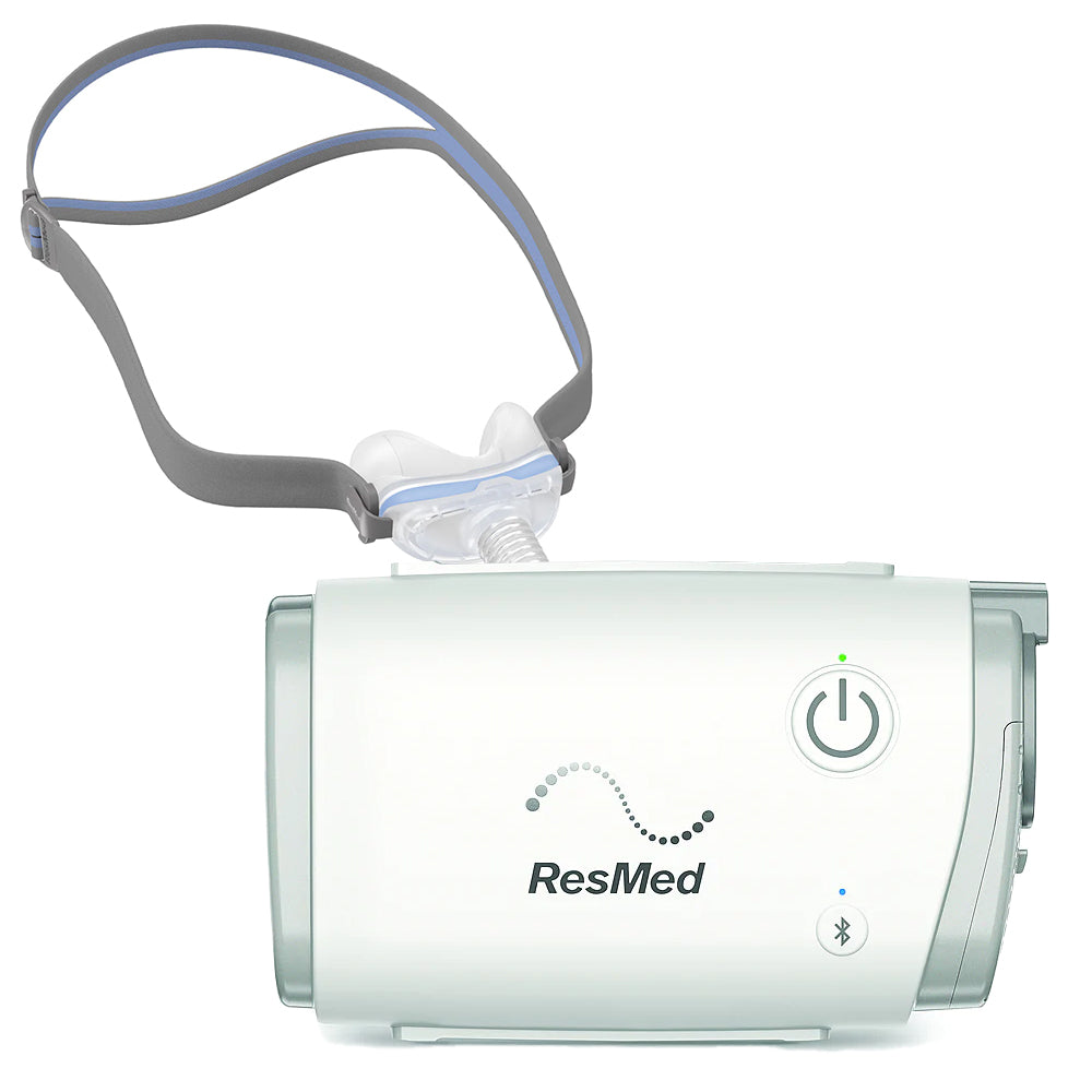 ResMed AirMini™ AutoSet™ Travel CPAP Machine + N30 Mask Set Up Pack ...