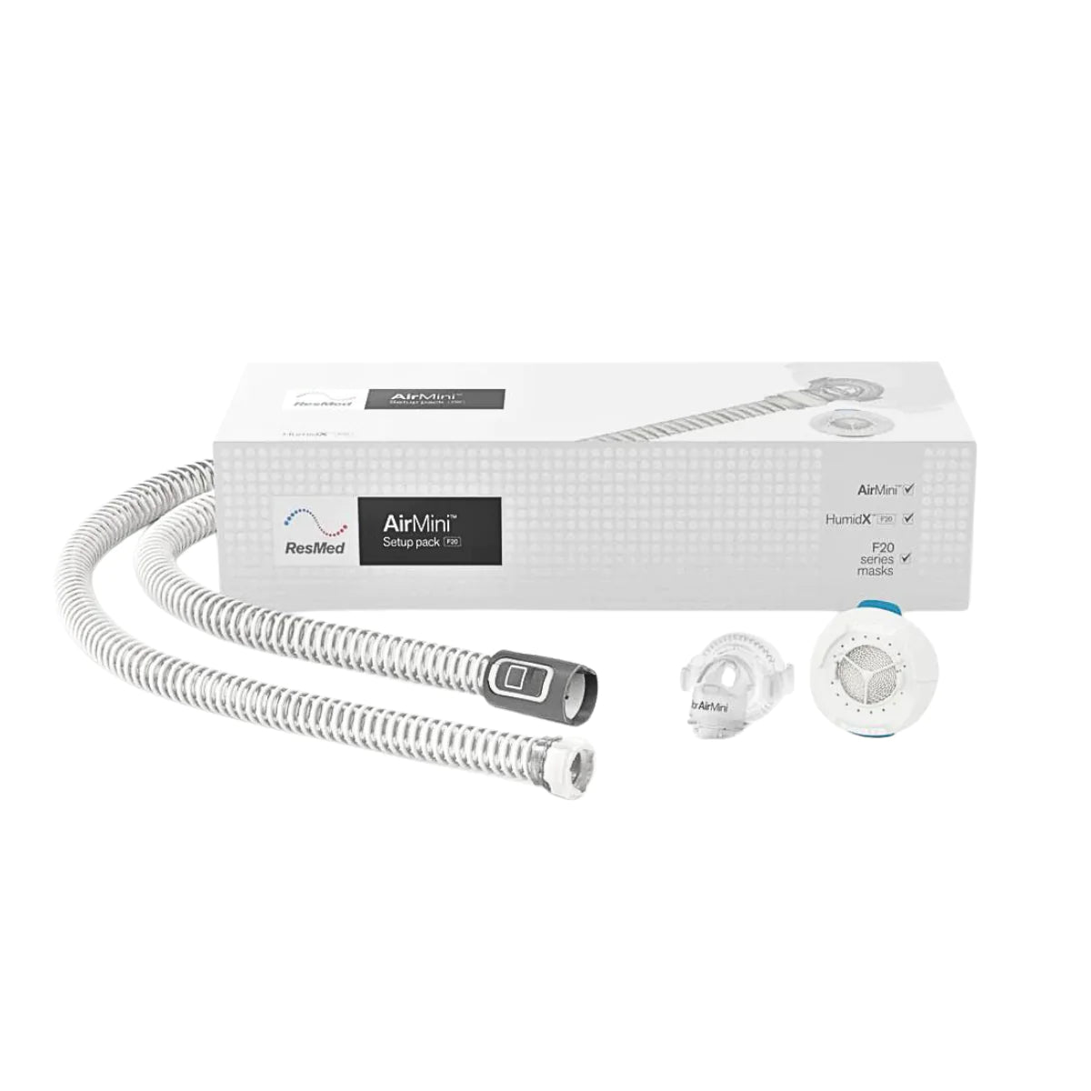 ResMed AirMini™ Mask Setup Pack for AirFit™ F20 Full Face CPAP